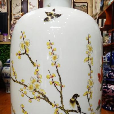 BÌNH HỌA TIẾT CHIM HOA